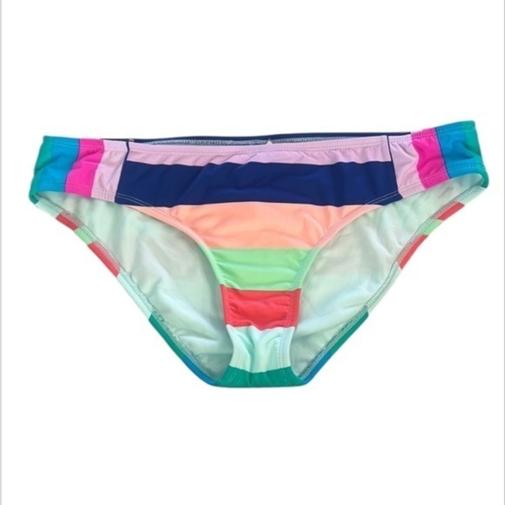 Hobie striped multi swim bikini bottoms size XL NWOT